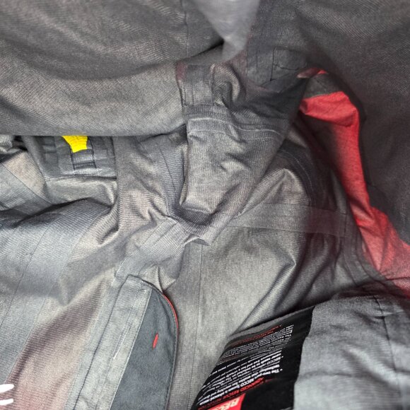 Volcom Baldface Guide Gore-Tex Snowboard Pants Medium Orange Ski Vents Outdoor - Picture 14 of 16